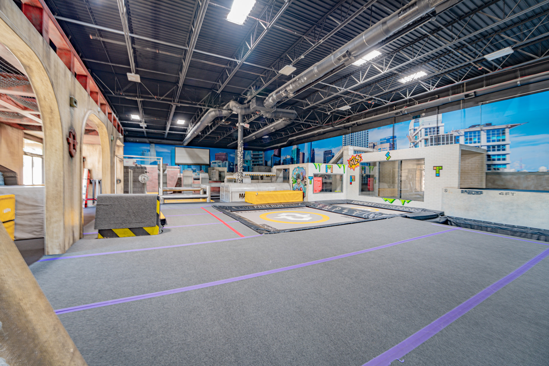 Tempest Freerunning Academy — main course floor