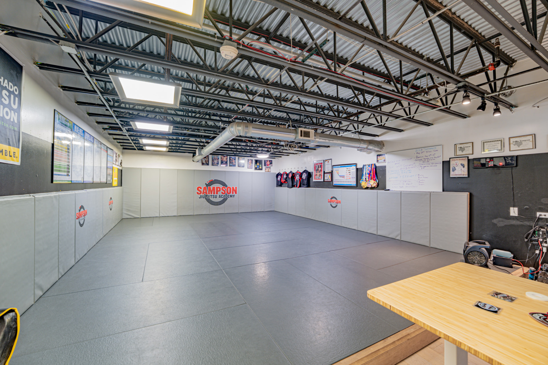 Sampson Jiu Jitsu Academy — matted training floor